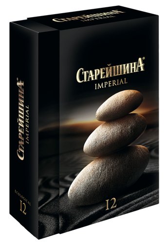 Коньяк СТАРЕЙШИНА Империал старый КС 12 лет 40%, п/у, 0.5л