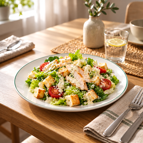 Салат Цезарь ЛЕНТА FRESH, 190г, вид
