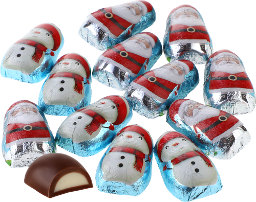 Набор конфет SORINI Christmas net из молочного шоколада с начинками и без, 100г, детальное фото