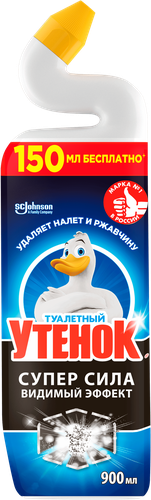 Средство для чистки унитаза ТУАЛЕТНЫЙ УТЕНОК Видимый Эффект, 900мл, фотография