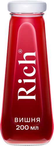 Сок RICH Вишня, 0.2л, крупный план