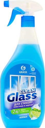 Средство для стекол и зеркал GRASS Clean Glass Эффект антизапотевания, 600мл, крупный план