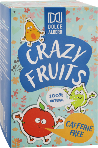 Напиток чайный травяной DOLCE ALBERO Crazy Fruits, 20пак, детальное фото