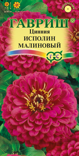 Семена ГАВРИШ Цинния Исполин малиновый, вид