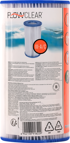 Картридж для фильтр-насоса BESTWAY Flowclear 10,6х20,3см, Арт. 58012, вид
