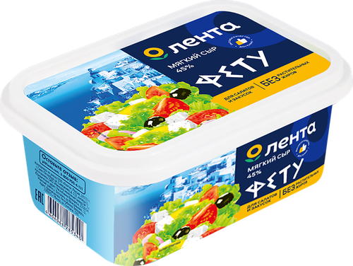 Сыр рассольный ЛЕНТА Фетос 45%, без змж, 250г, фотография