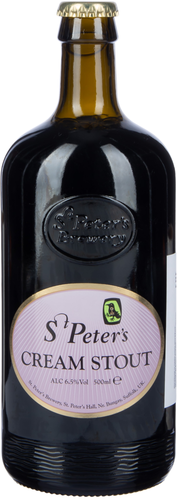 Пиво темное ST PETER'S Cream stout Английский стаут фильтрованное 
пастеризованное 6,5%, 0.5л, изображение
