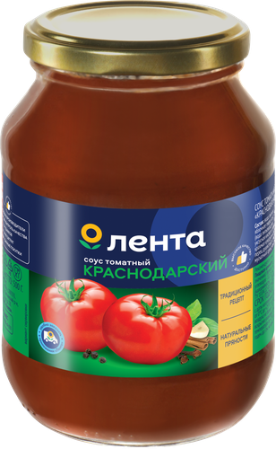 Соус ЛЕНТА Краснодарский томатный, 500г, фотография