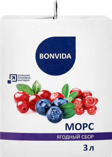Морс BONVIDA Ягодный сбор, 3л, детальное фото