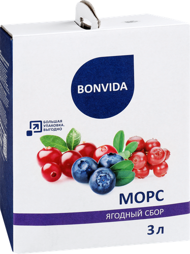 Морс BONVIDA Ягодный сбор, 3л, картинка