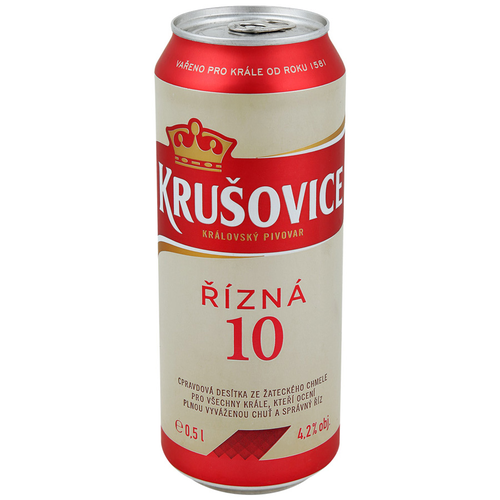 Пиво светлое KRUSOVICE Original 10 фильтрованное пастеризованное 4,2%, 0.5л, картинка