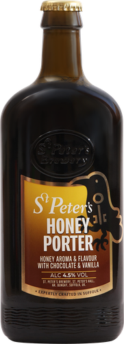 Пиво темное ST PETER'S Honey porter фильтрованное пастеризованное 4,5%, 0.5л, фото