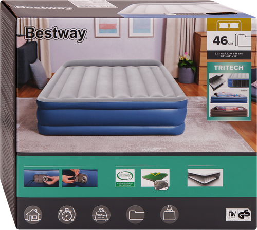 Кровать надувная BESTWAY Tritech 203х152х46см, Арт. 67630, картинка