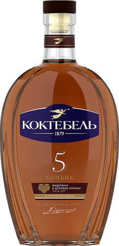 Коньяк КОКТЕБЕЛЬ 5 лет 40%, 0.5л, картинка