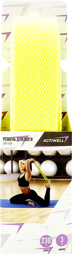 Ремень для йоги ACTIWELL 230х3см, Арт. GB-S1503/IR97417, детальное фото