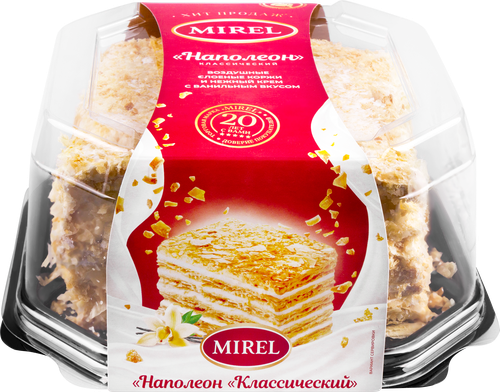 Торт слоеный MIREL Наполеон классический, 550г, вид
