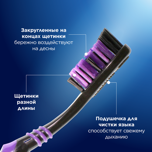 Зубная щетка ORAL-B Black Всесторонняя чистка, средней жесткости, картинка