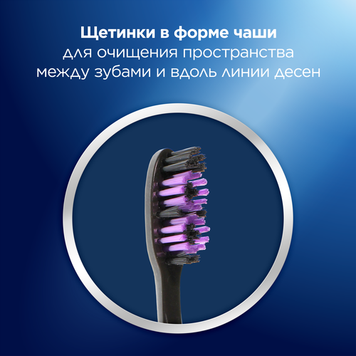 Зубная щетка ORAL-B Black Всесторонняя чистка, средней жесткости, фотография