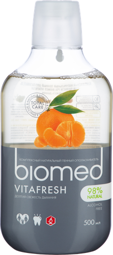 Ополаскиватель для полости рта BIOMED Vitafresh, 500мл, крупный план