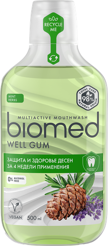 Ополаскиватель для полости рта BIOMED Здоровье десен, 500мл, картинка