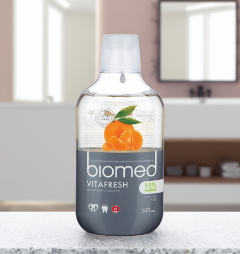 Ополаскиватель для полости рта BIOMED Vitafresh, 500мл, детальное фото