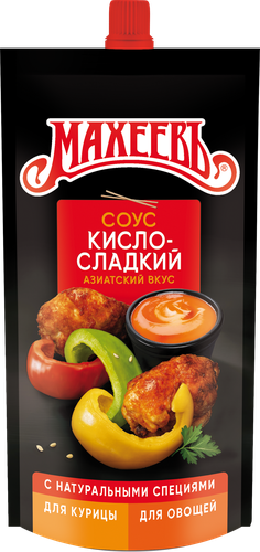 Соус деликатесный МАХЕЕВЪ Кисло-сладкий, 230г, картинка