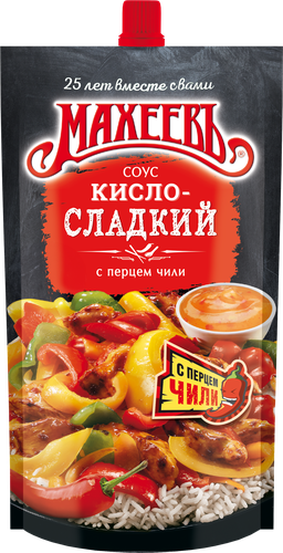 Соус деликатесный МАХЕЕВЪ Кисло-сладкий, 230г, крупный план