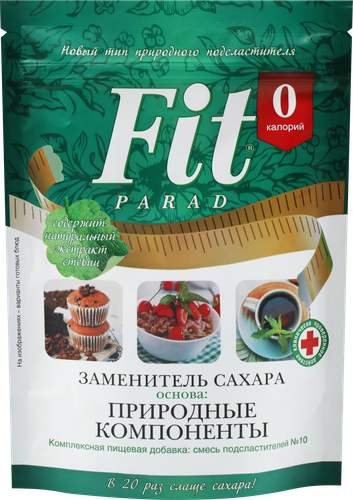 Заменитель сахара FITPARAD №10, 150г, вид