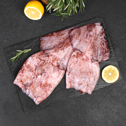 Кальмар неочищенный, тушка (из замороженного сырья) ЛЕНТА FRESH, весовой, детальное фото