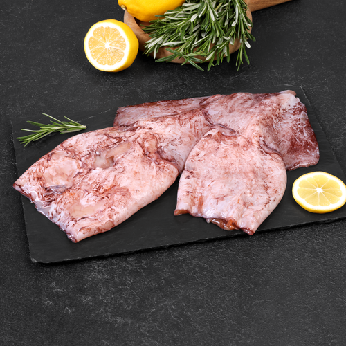Кальмар неочищенный, тушка (из замороженного сырья) ЛЕНТА FRESH, весовой, фото