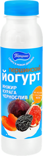 Йогурт питьевой ПЕРШИНСКИЙ Инжир, курага, чернослив 2,5%, без змж, 270г, изображение