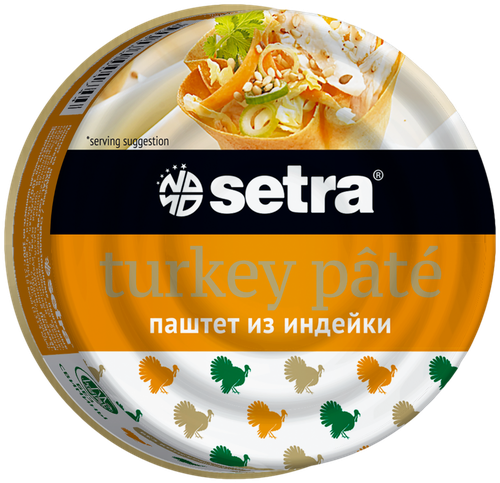 Паштет SETRA из индейки, 100г, крупный план