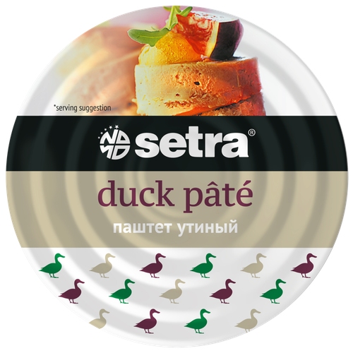 Паштет SETRA из утки, 100г, вид