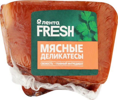 Грудинка копчено-вареная из свинины ЛЕНТА FRESH, весовая, детальное фото
