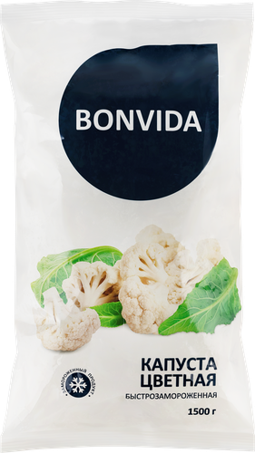 Капуста цветная замороженная BONVIDA, 1,5кг, картинка