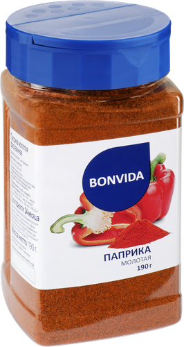 Паприка молотая BONVIDA, 190г, вид