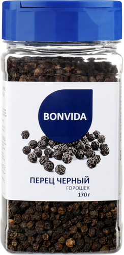 Перец черный BONVIDA горошек, 170г, вид