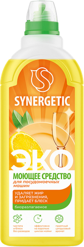 Средство для посудомоечной машины SYNERGETIC Pro, 1000мл, вид