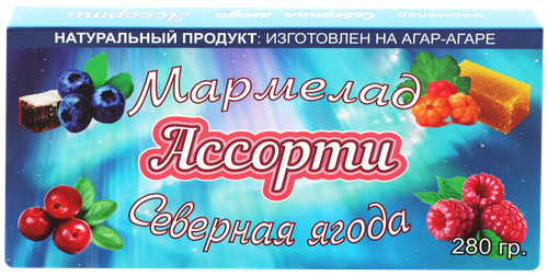 Мармелад АРХХЛЕБ Ассорти Северная ягода, 280г, детальное фото