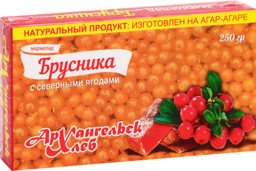 Мармелад АРХХЛЕБ Северная ягода с брусникой, 250г, фото