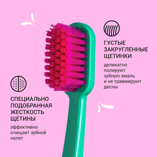Зубная щетка PRESIDENT Pure by Soft, мягкая, вид