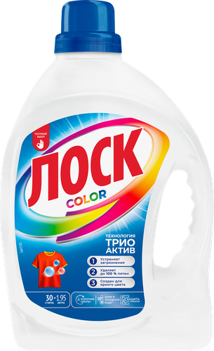 Гель для стирки цветного белья ЛОСК Color, 1.95л, фото