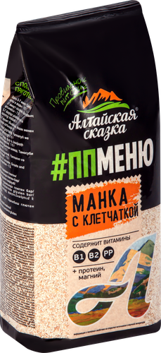 Крупа манная АЛТАЙСКАЯ СКАЗКА с клетчаткой, 550г, детальное фото