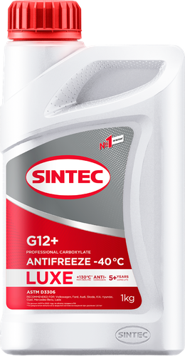 Антифриз SINTEC Antifreeze luxe G12+, 1кг, фотография