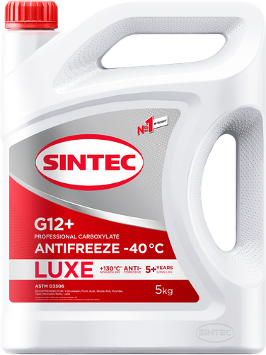 Антифриз SINTEC Antifreeze luxe G12+, 5кг, детальное фото