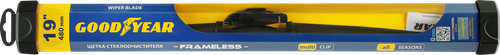 Щетка стеклоочистителя GOODYEAR Frameless, бескаркасная, 19"/48см Арт. GY000419, вид
