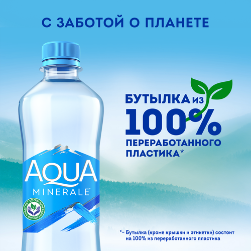 Вода питьевая AQUA MINERALE негазированная вода, 0.5л, крупный план