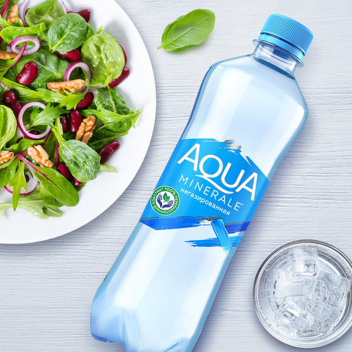 Вода питьевая AQUA MINERALE негазированная вода, 0.5л, изображение
