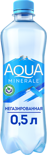 Вода питьевая AQUA MINERALE негазированная вода, 0.5л, крупный план