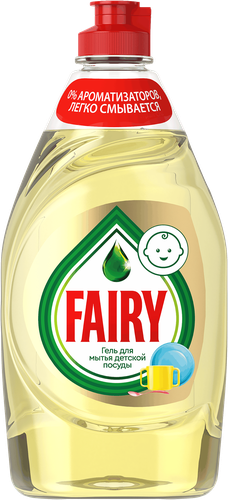 Гель для мытья детской посуды FAIRY, 450мл, крупный план